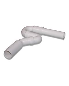 Siphon trap 1 1/2"x50 PVC (Viega) 2-piece wo/main connection