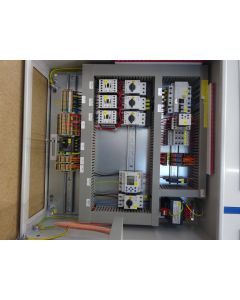 Control cabinet egg cross collection