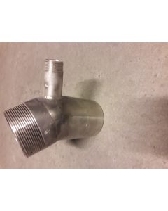 Hose connection 2½" 30° with water fill