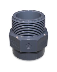 Threaded sleeve PVC 1 1/2" m x 1 1/4“  fm PN10