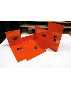 GUARD,SPROCKET,2 LINE,PAINTED ORANGE (LESS BELT LOOP GUARD)