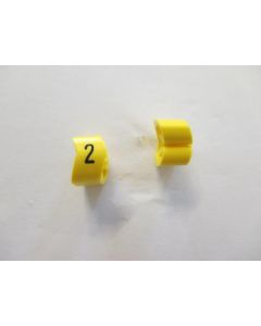 Cable noticeable clip 3-6 yellow/black 2   diameter 8-16mm