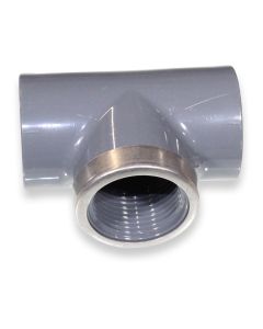 T-piece 32 x 1" fm x 32 mm PVC 16 bar