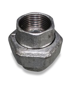 Screw union fm/fm 1" No 340 galv/taper seat