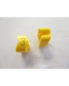 Cable noticeable clip 3-6 yellow/black 3   diameter 8-16mm