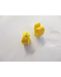 Cable noticeable clip 3-6 yellow/black 4   diameter 8-16mm