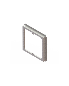 Frame for shutter exhaust FF091 120mm galv unassembled