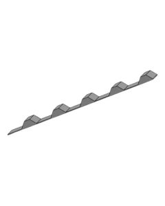 Lower closer to trapezoidal roofing sheet