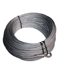 Wire rope 6mm galvanized 70m cpl 850kg for halving loads