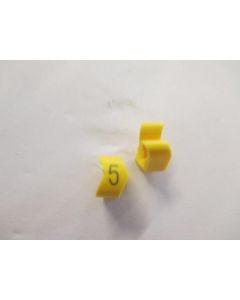 Cable noticeable clip 3-6 yellow/black 5   diameter 8-16mm