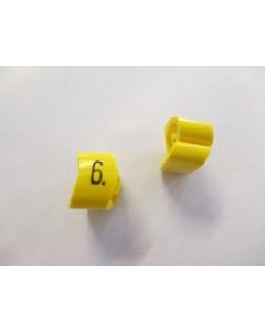 Cable noticeable clip 3-6 yellow/black 6   diameter 8-16mm