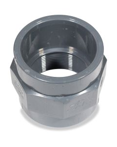 Adaptor socket 63id x 2"f w/octagon PVC NP10