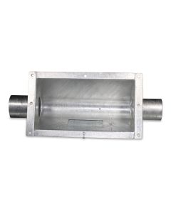 Lower part f/silo boot M 75 1-line continuous auger