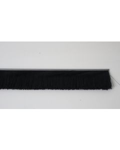 GALV STEEL-BACKED NYLON CONVEYOR STRIP BRUSH,8'