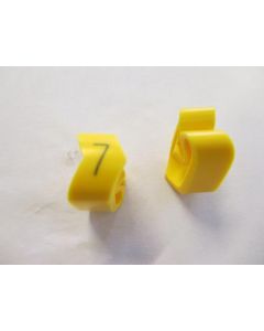 Cable noticeable clip 3-6 yellow/black 7   diameter 8-16mm