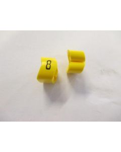 Cable noticeable clip 3-6 yellow/black 8   diameter 8-16mm