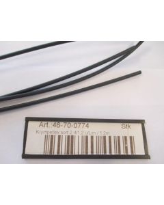 Shrinkwrap black 2.4/1.2 wo/Glue / 1.2m