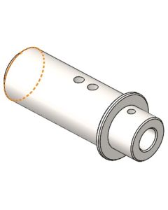 Shaft Ø45,9 for gearmotor auger Ø89 TS