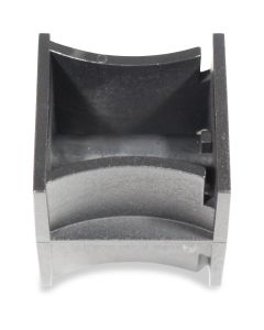Fastening block universal for twin tube
