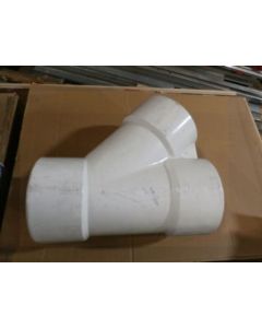 WYE,PVC,#4,SCHL 40 (4"X4"X4"@45 DEG)