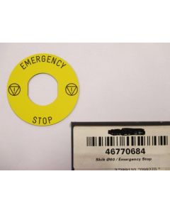Sign D60/Emergency Stop