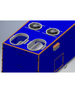 double Earny type 2x30,000 400V V14 wo/nozzle/ piping on top