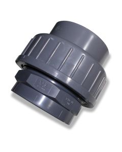 Screw union 90-90 PVC