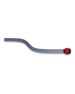 Breather tube 484mm s-shaped with endcap and swivel piece