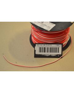 Cable H05Z-K HF 95 tinned 1x0.75 red/white S200