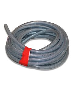 Hose D32/42x5mm, PVC, transparent w/textile insert, 6 bar