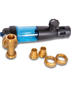 Reversible flow filter DUO FRII 3/4" wo/manometer