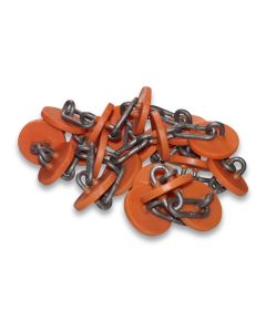 Conveyor chain 49mm DR1500 PA6GF30/orange disc dist 71.5
