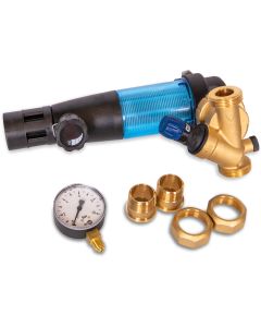 Pressure reducer+filter Duo DFRII 1" 1.5-6bar w/manometer