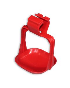 Drip cup large 80x80mm 2-arm red
