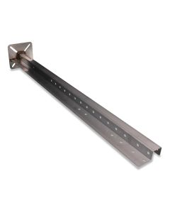 End profile 1100/35 SST w/bottom plate w/shackle rh