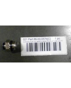 CONNECTOR,1/2” MNPT X 8MM FEMALE TUBE,250 PSI,NKL PLTD BRS
