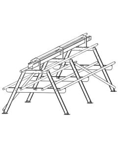 A-rack metal 5800 with 7 perches and 1 feedline