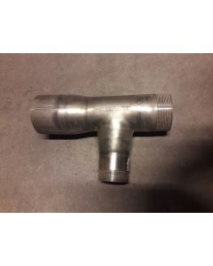 T-pcs 2½" x 2" x 90mm hose connection SST