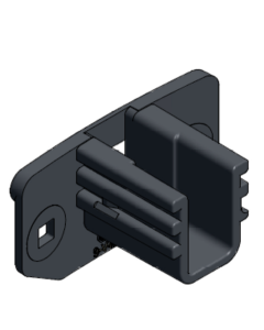 Bracket for fan f/mounting with retaining ring