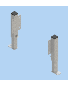 FLOOR SUPPORT SHORT (7.5"-12.6") CONVEYOR TYPES:250/350/
