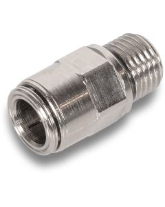 Reducing nipple 1/4" m nickel f/hose PA 10mm