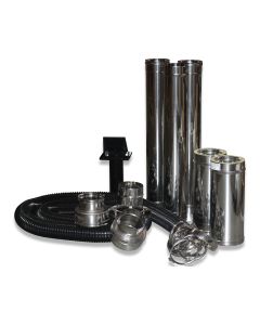 Chimney pipe set 3.00m f/JetMaster BGH f/roof duct