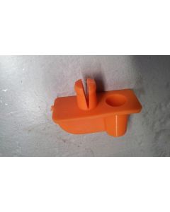 Orange plastic key