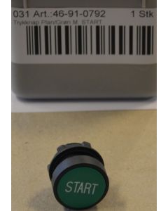 Push-button flat green with START