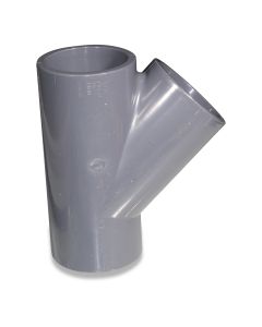 T-piece 75x75x75 PVC NP10 45deg