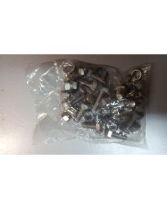 Fastening kit for piglet feeder w/ lateral flat iron