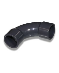 Bend 90deg PVC 25mm 2x stick-on sleeve PN16