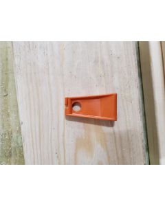 Hanger orange w/BD profile f/aluminum support rail