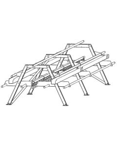A-rack metal 5800 with 7 perches/2 feedlines/drinker