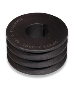 V-belt pulley SPZ-71-3-28 bore hole 28mm thread M6